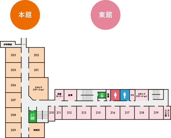 3階のフロアマップ