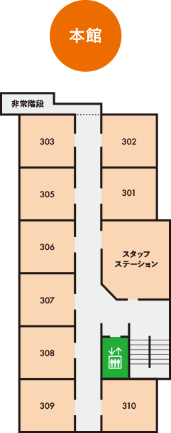 4階のフロアマップ